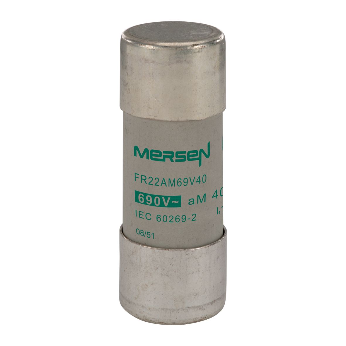 N213613 - Cylindrical fuse-link aM 690VAC 22.2x58, 40A